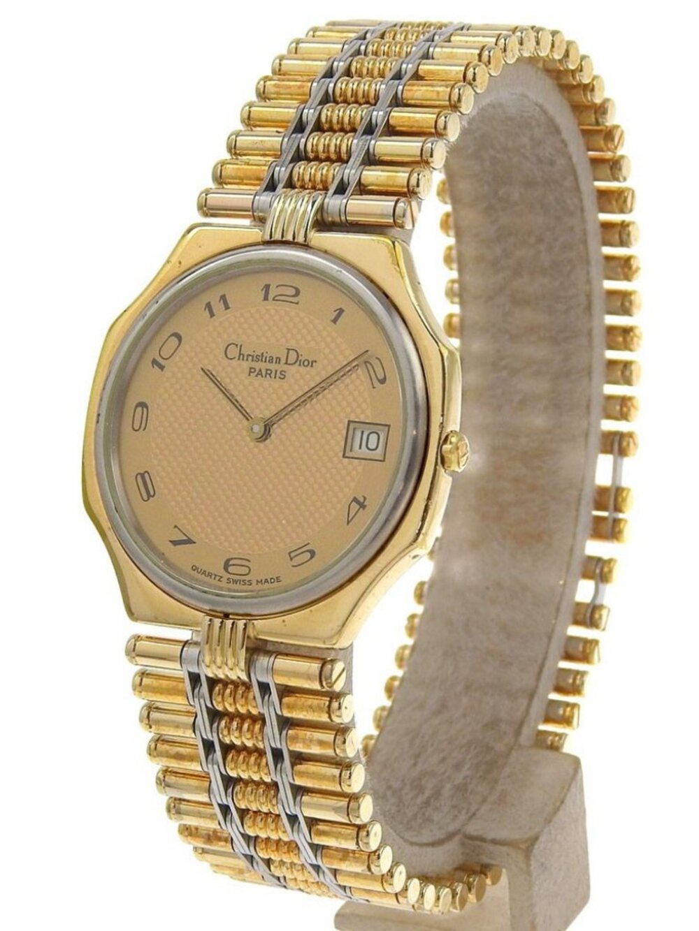Dior Date Watches 45.15.01 goldDial Plated Gold Quartz Analog display mens - Picture 10 of 14